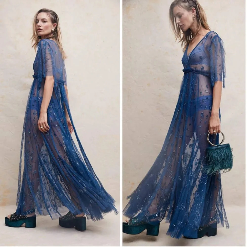 Free People Sascha Sequin Maxi Dress - Picture 1 of 10